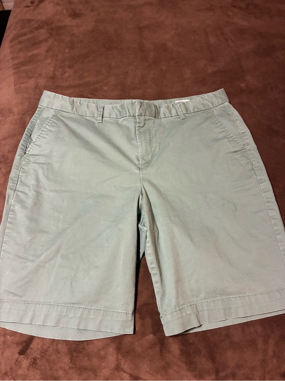 Women’s Casual Sage Green Chino Shorts Gap size 16